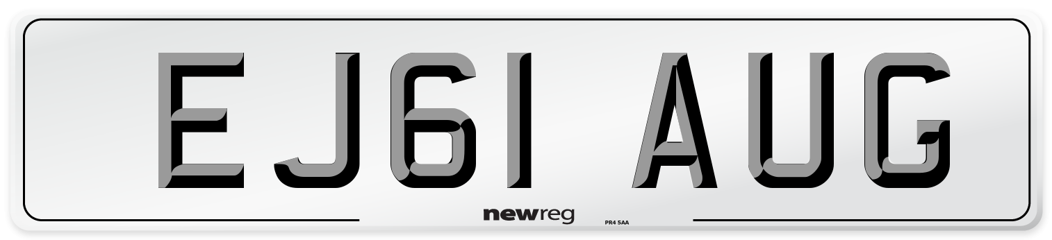 EJ61 AUG Number Plate from New Reg